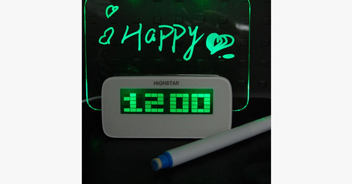 Hjemix | LED meldingsbord digital klokke – Legg til et eksklusivt preg i ditt sted
