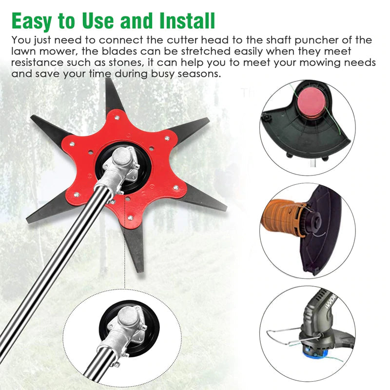 Hjemix | Pro | Allsidig trimmerhode med 6 blader