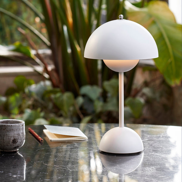 Hjemix | Justerbar lysstyrke blomsterpotte lampe - Italiensk oppladbar bordlampe VP3