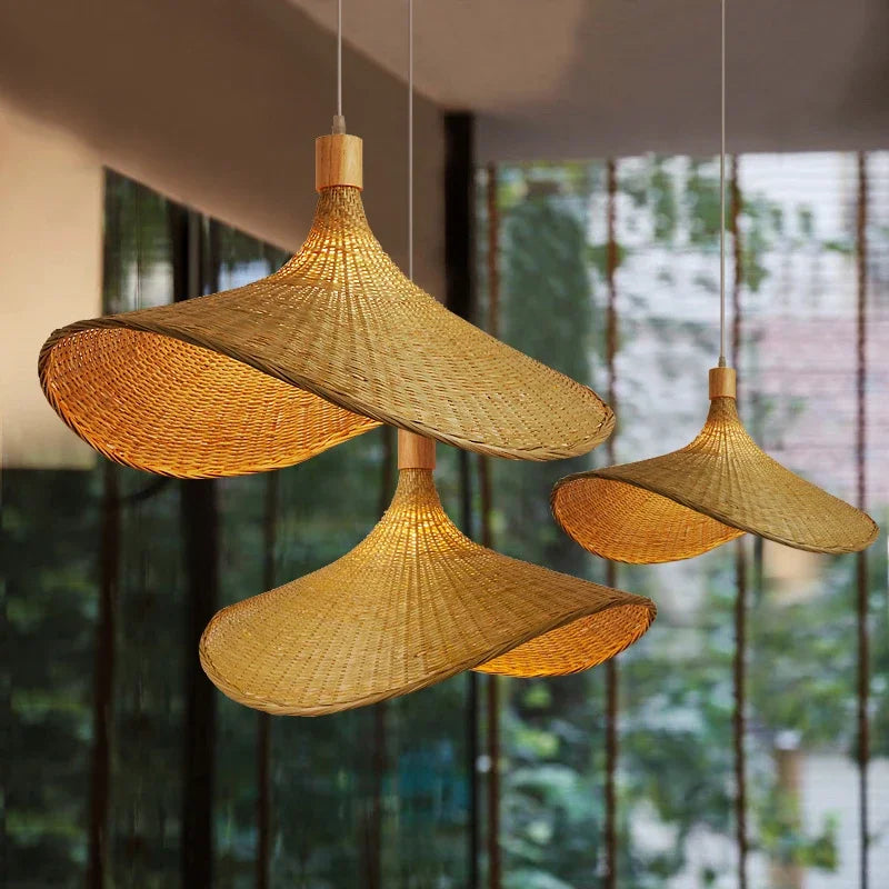 Hjemix | Hengende lampe laget av bambus