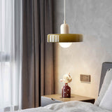 Hjemix | Pendellampe laget av farget glass | Elegant hengelampe i Bauhaus-stil | Designlampe for stue og spisestue