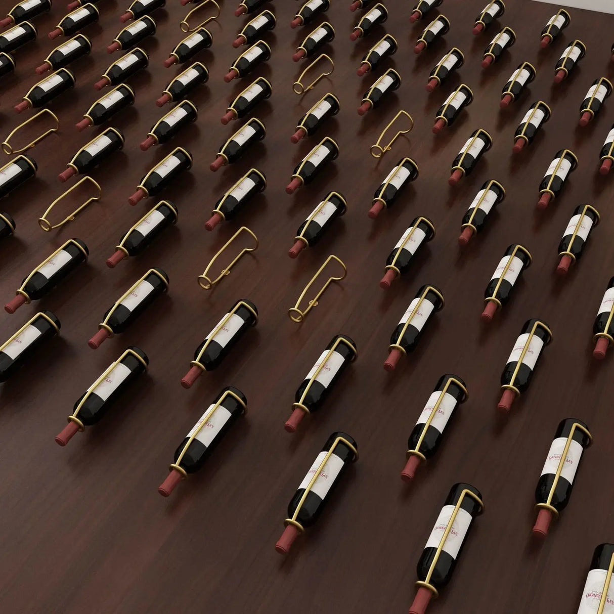 Hjemix | Veggmontert vinholder for lagring av vin, øl og champagne