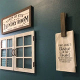 Hjemix | Veggmontert håndkleklips – Ingen boring – Moderne tredesign – Sterk klebeoverflate