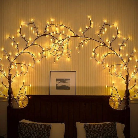 Hjemix | Vin LED Hage Lyskjeder – 144 fleksible LED-er med 8 moduser for innendørs og utendørs bruk