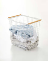 Hjemix | Trådkurv - To størrelser - Stål + Tre