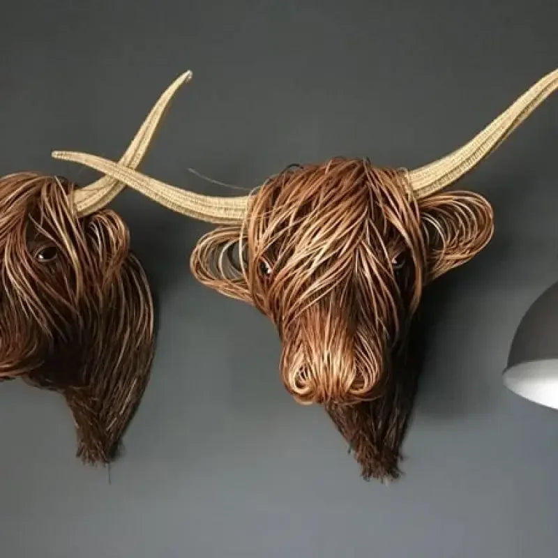 Hjemix | Nature'sCow - Håndlaget ku veggdekorasjon for naturinspirasjon rom