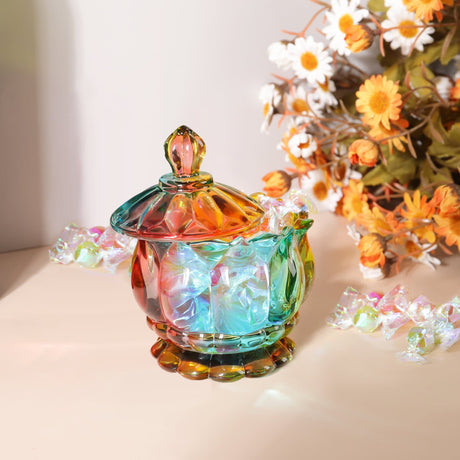 Hjemix | Iridescent Sukkerbolle med Lokk