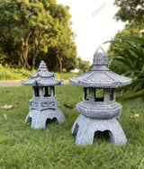 Hjemix | ZenGlow - Solenergi Hage Lampe Pagoda Statue for ute