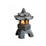 Hjemix | ZenGlow - Solenergi Hage Lampe Pagoda Statue for ute