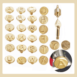Hjemix | 26 Buchstaver Kobberform —DIY Trebrenning/Laging Set