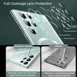 Hjemix | Transparent luksusbelegg magnetisk deksel for Samsung