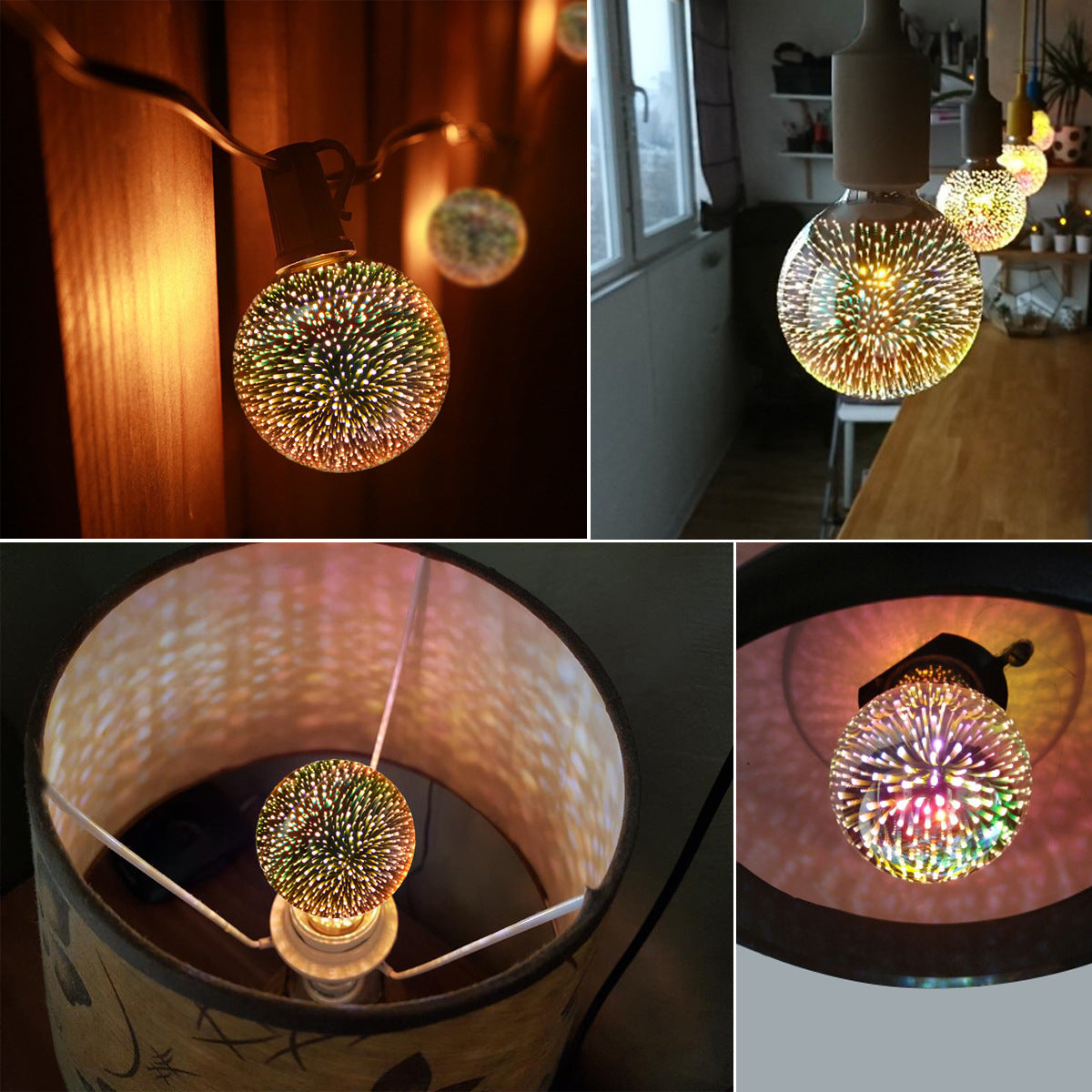 Hjemix | 3D Fyrverkeri LED Lyspære