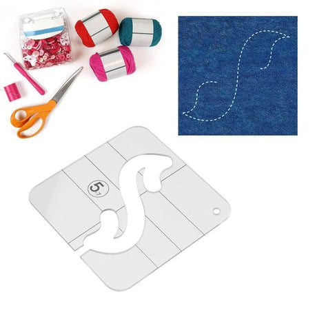 Hjemix | Free-Motion Plagg Linjal Sett(12 PCS)