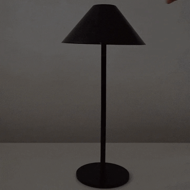 Hjemix | Minimalistisk dimbar Touch bordlampe - vanntett og oppladbar lys Farge