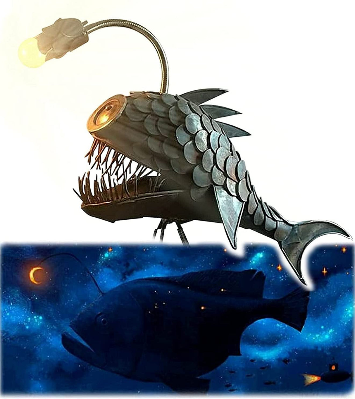 Hjemix | Steampunk Angler Fiskelampe