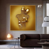 Hjemix | Figurstatue av metall Kunst Veggdekorasjon