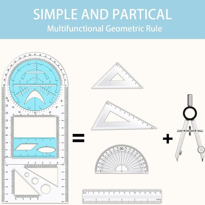 Hjemix | Multifunksjonelle geometriske linjaler