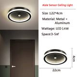 Hjemix | MotionGlide PIR Bevegelsessensor LED Taklampe | Smart Belysning | Energisparende | Perfekt for Gang & Bad