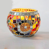 Hjemix | Europeisk Retro Glass Mosaic Tealight Holder