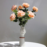 Hjemix | Keramikk vase Moderne Kreativ Håndvase Blomster Hjemmedekor Gaver