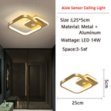 Hjemix | MotionGlide PIR Bevegelsessensor LED Taklampe | Smart Belysning | Energisparende | Perfekt for Gang & Bad