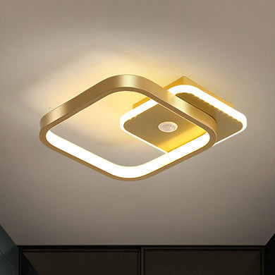 Hjemix | MotionGlide PIR Bevegelsessensor LED Taklampe | Smart Belysning | Energisparende | Perfekt for Gang & Bad
