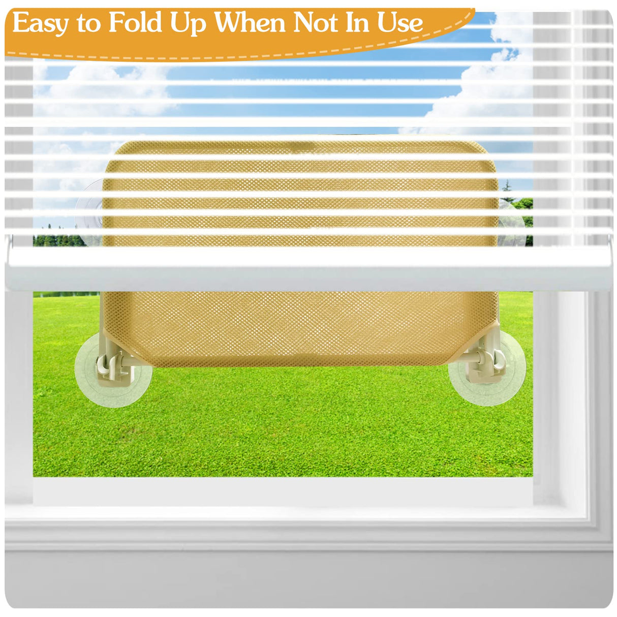 Hjemix | Sammenleggbar katt hengekøye med vakuumkopp katt hengekøye