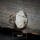 Hjemix | Naturlig Ubehandlet Fødselsten Ring - Selina