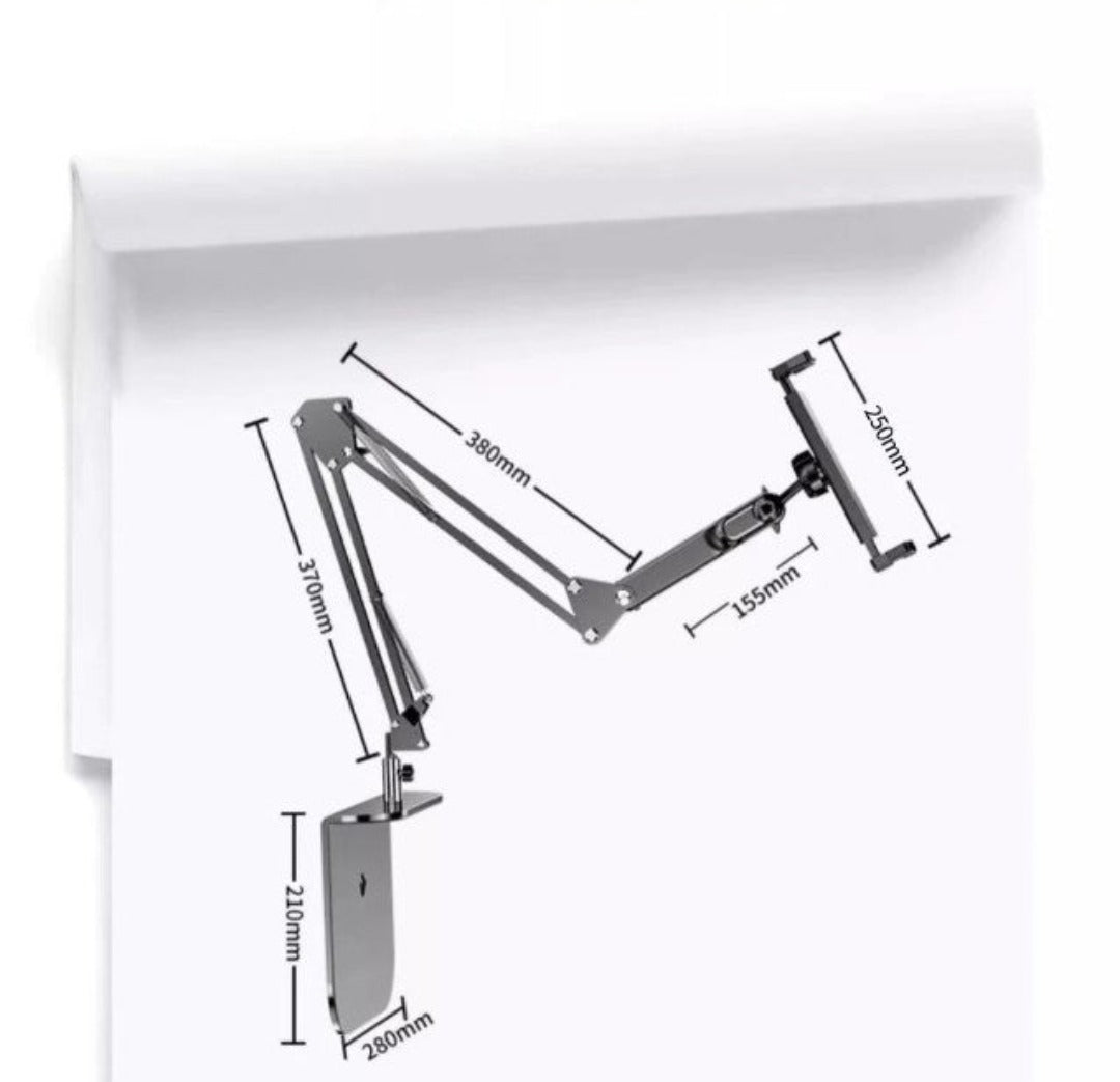 Hjemix | Royaleva BedMate 360° Roterende Enhetsholder - Håndfri Mobil- og Nettbrettstativ