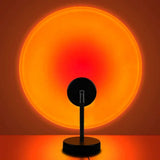 Hjemix | l Stillegant Retro Bordlampe med Solnedgang