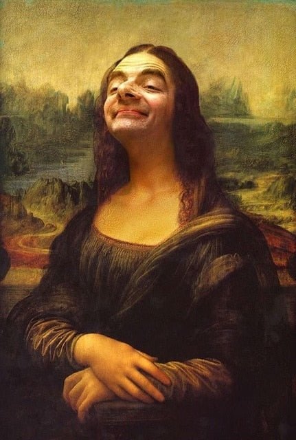 Hjemix | Aesthetic Funny Mona Lisa Canvas Plakat