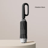 Hjemix | Ring spenne paraply, Reflekterende sikkerhetsstripe, Solid vindbestandig, Reiseportabel