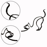 Hjemix | Tier Kunst Jern Skulptur Retro Metall svarte linjer katt hund skrivebord ornament