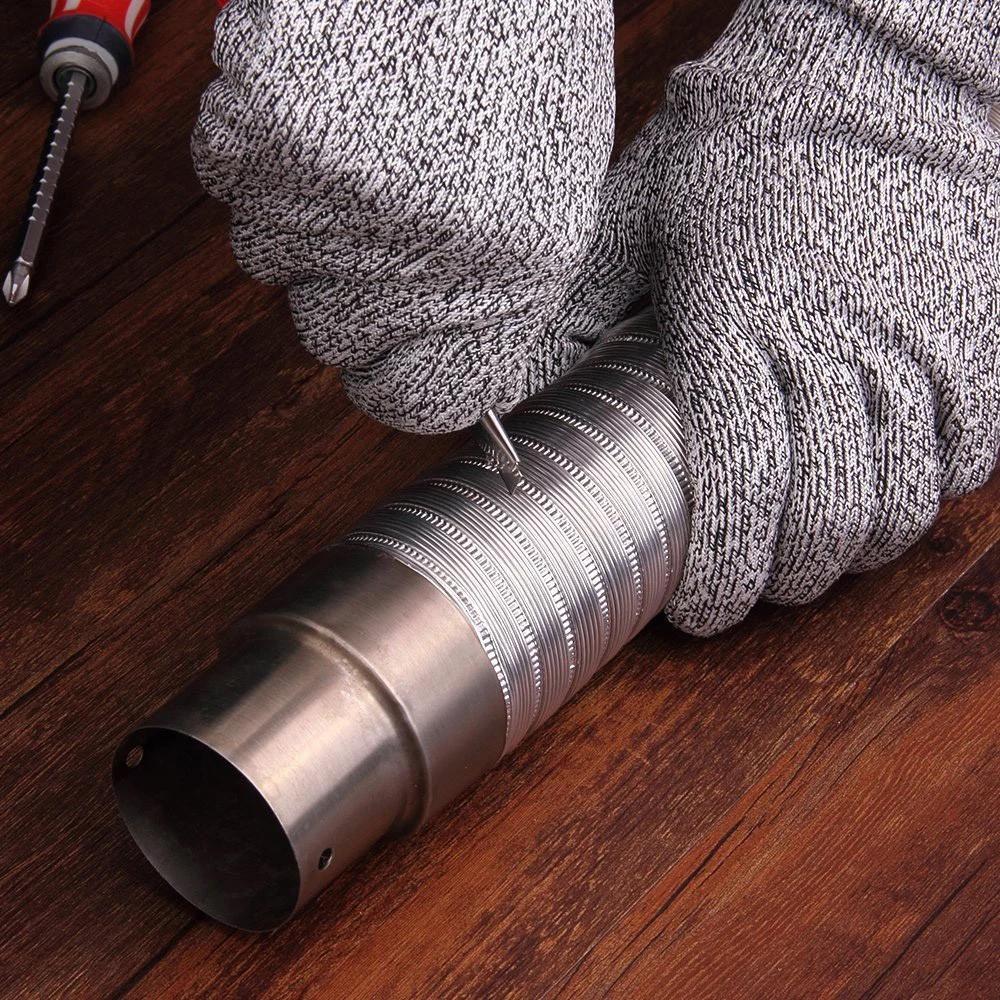 Hjemix | Anti-Cut Hansker 5 Grad Sikkerhets Kuttsikker Stikkbestandig Rustfritt Stål