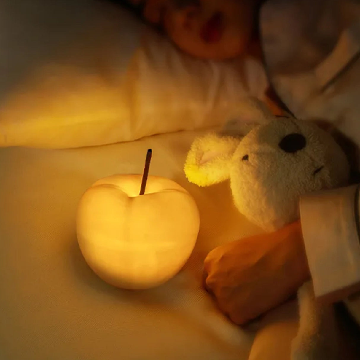 Hjemix | Apple Gjennomsiktig Nattbordslampe