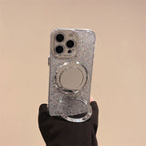 Hjemix | Sølv Glitter Speil MagSafe