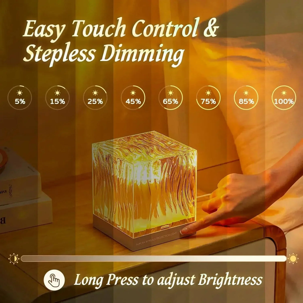 Hjemix | Aurora Vannt bølge prosjektor nattlys