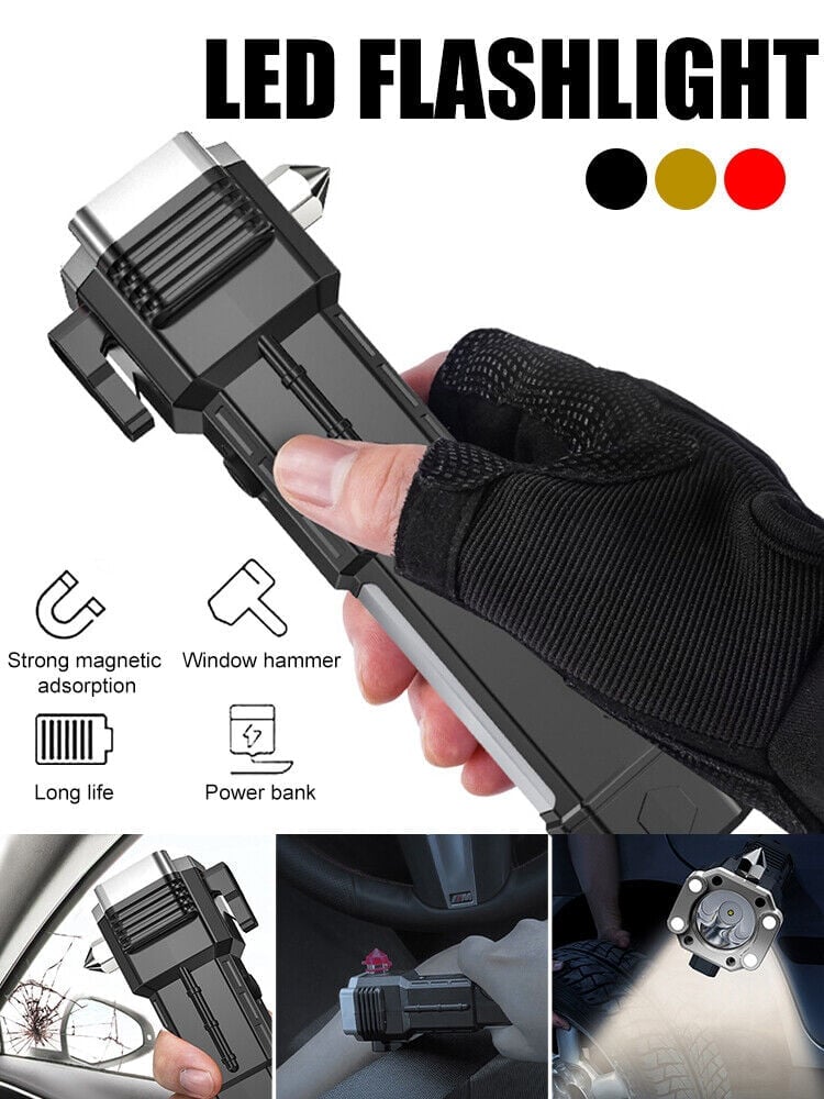 Hjemix | Super Bright Rechargeable LED Håndholdt Lommelykt Portabel Søkelys 4 Modus Ny