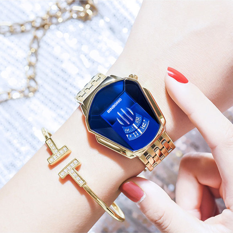 Hjemix | Menns Diamant Stil Kvarts Ur