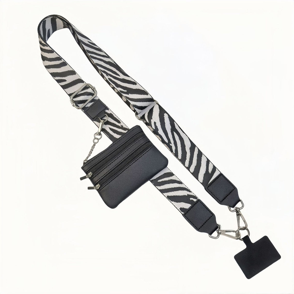 Hjemix | Justerbar telefon lanyard crossbody stropp med lommebok