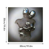 Hjemix | Figurstatue av metall Kunst Veggdekorasjon