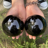 Hjemix | Obsidian Krystallkule Dekorasjon