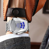 Hjemix | Menns Diamant Stil Kvarts Ur