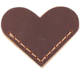 Hjemix | Vintage Lær Hjerte Bokmerke Sidehjørne