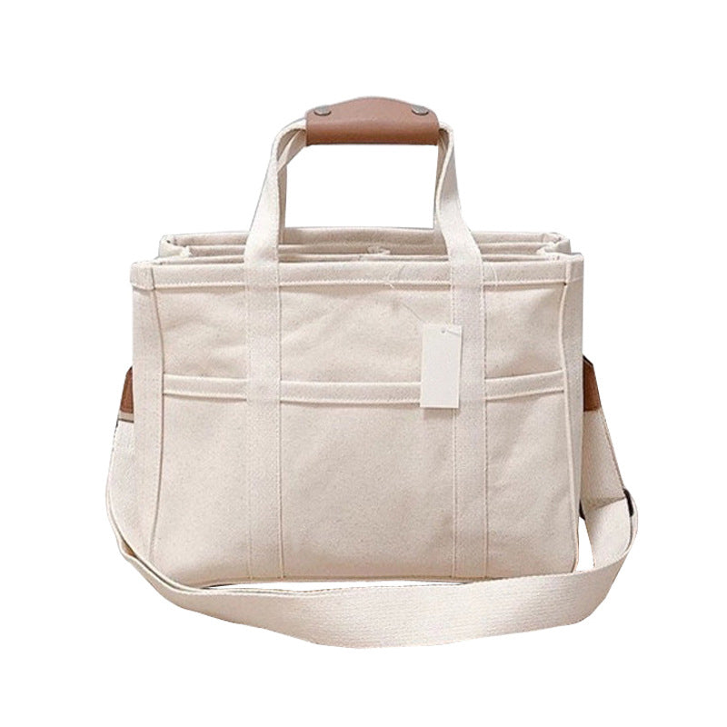 Hjemix | Solid Color Canvas Shopper Bag
