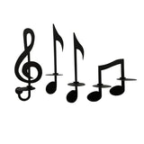 Hjemix | Svart Musikknoter Vegglampe