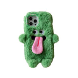 Hjemix | Morsom tungsten ut plush telefonholder for iPhone
