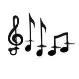 Hjemix | 🎼Svart Musikalsk Note Vegg Lys