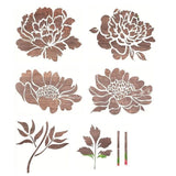 Hjemix | DIY Dekorasjon - Hagegjerde Store Blomster Tegningsmaler