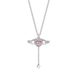 Hjemix | Pink Angel Wings Necklace